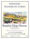 Domaine Manoir du Carra - Beaujolais Nouveau Beaujolais-Villages 2020 (750ml)