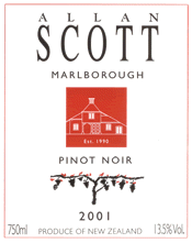 Allan Scott - Pinot Noir Marlborough 2020 (750ml) (750ml)